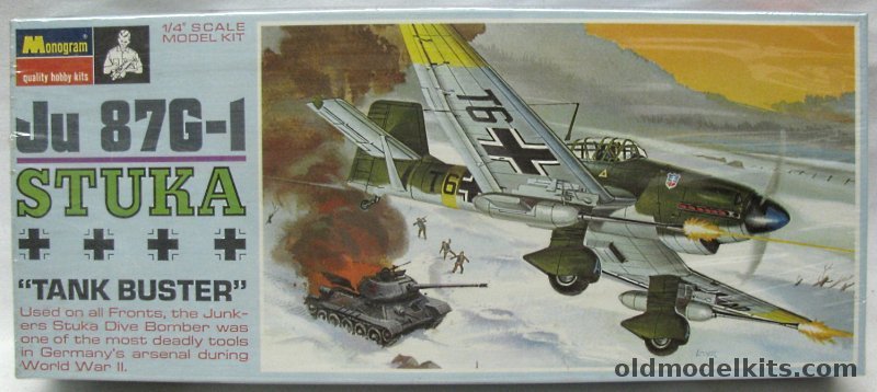 Monogram 1/48 Stuka Ju-87 G-1 Rudel - Blue Box Issue, PA207-150 plastic model kit